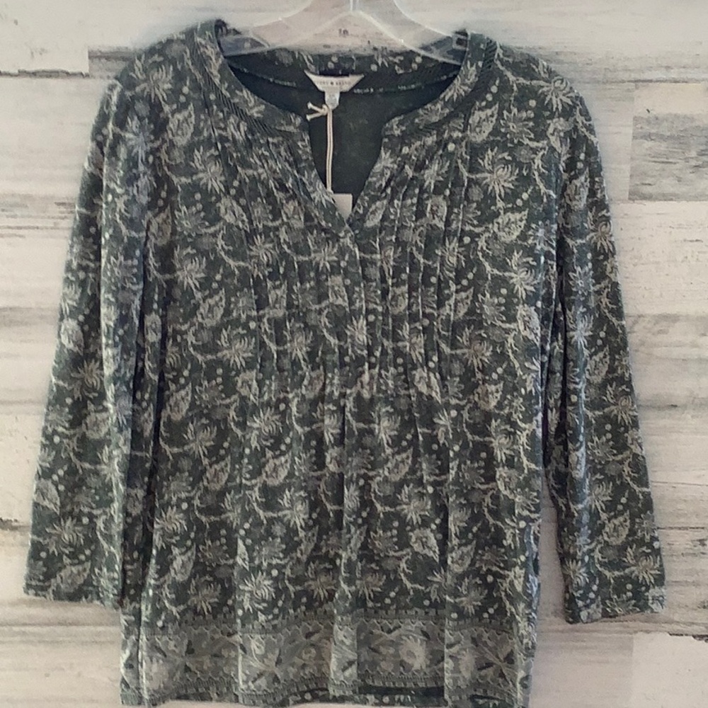 Lucky Brand bohemian blouse.